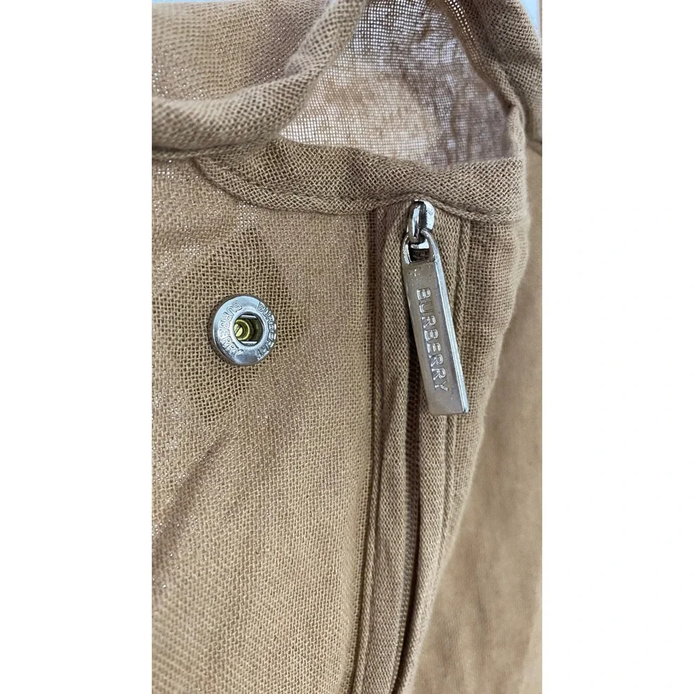 Burberry London England Tan Cotton Garment Bag Suit Cover Travel Carrier *
